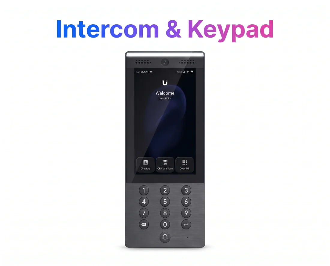 Intercom & keypad equipment illustration