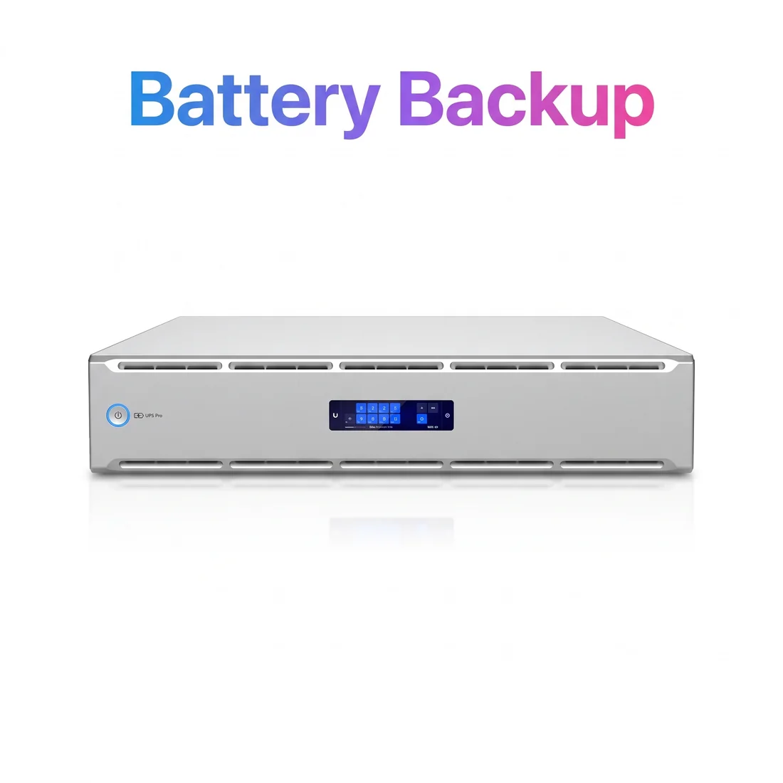 Battery backup equipment illustration